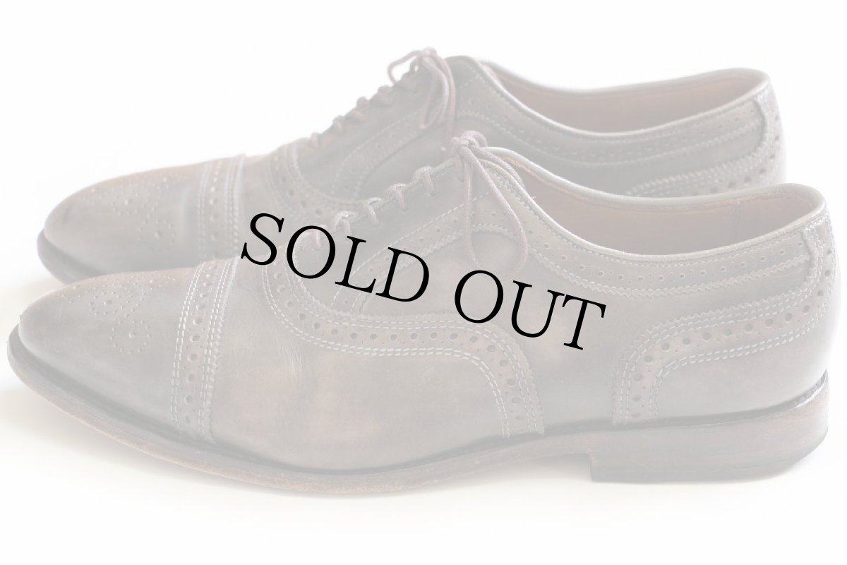 画像2: USA製 Allen Edmonds アレンエドモンズ Strand ストレートチップ レザーシューズ グレーブラウン 8.5 3E★革靴 (2)