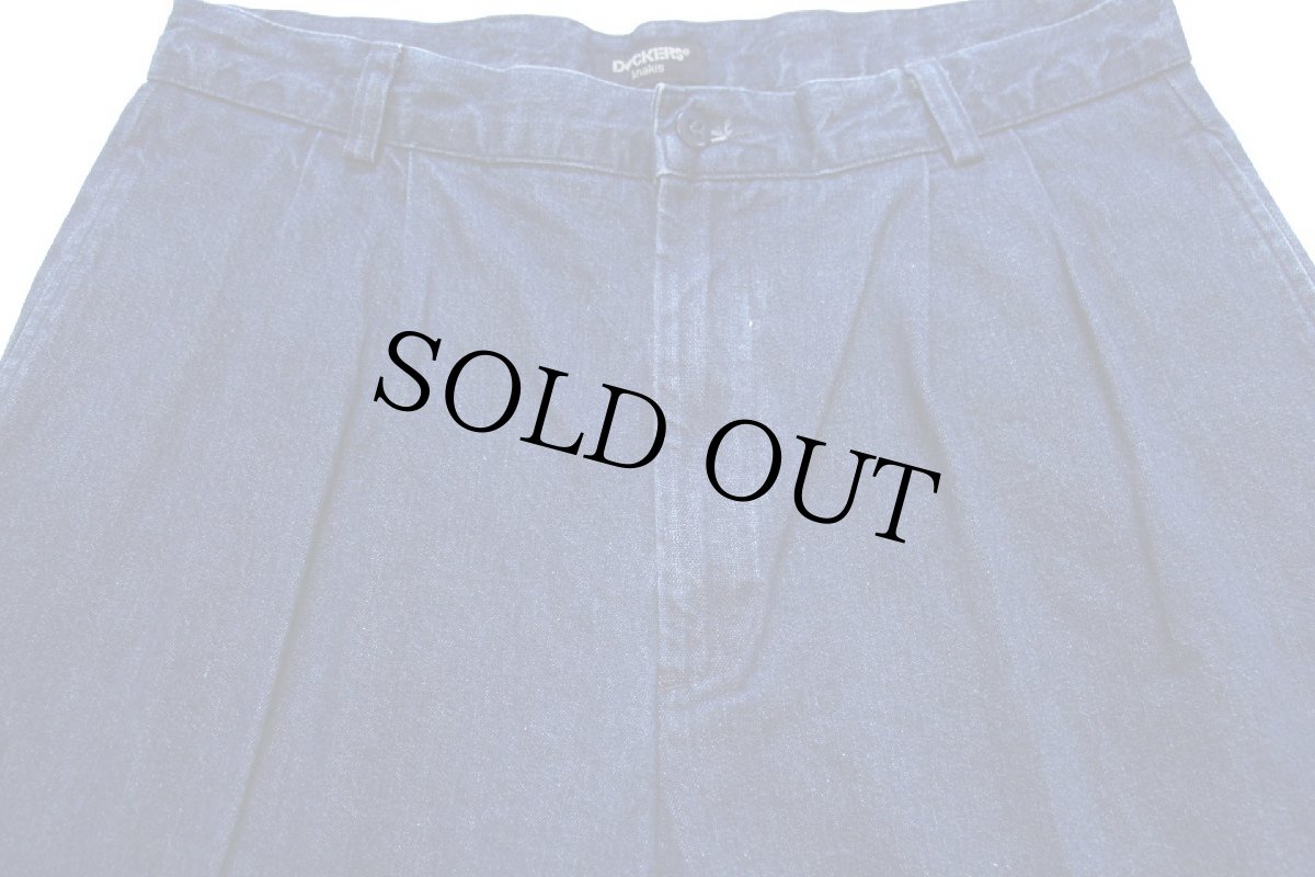 画像4: 00s DOCKERSドッカーズ ツータック デニム トラウザーズ w34 L32★Levi'sリーバイス (4)