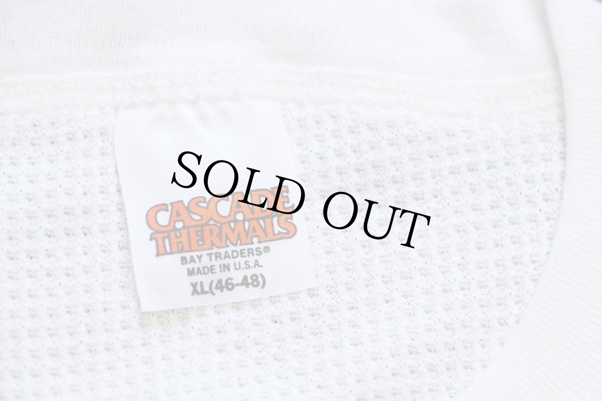 画像5: 90s USA製 CASCADE THERMALS サーマルシャツ ナチュラル (5)