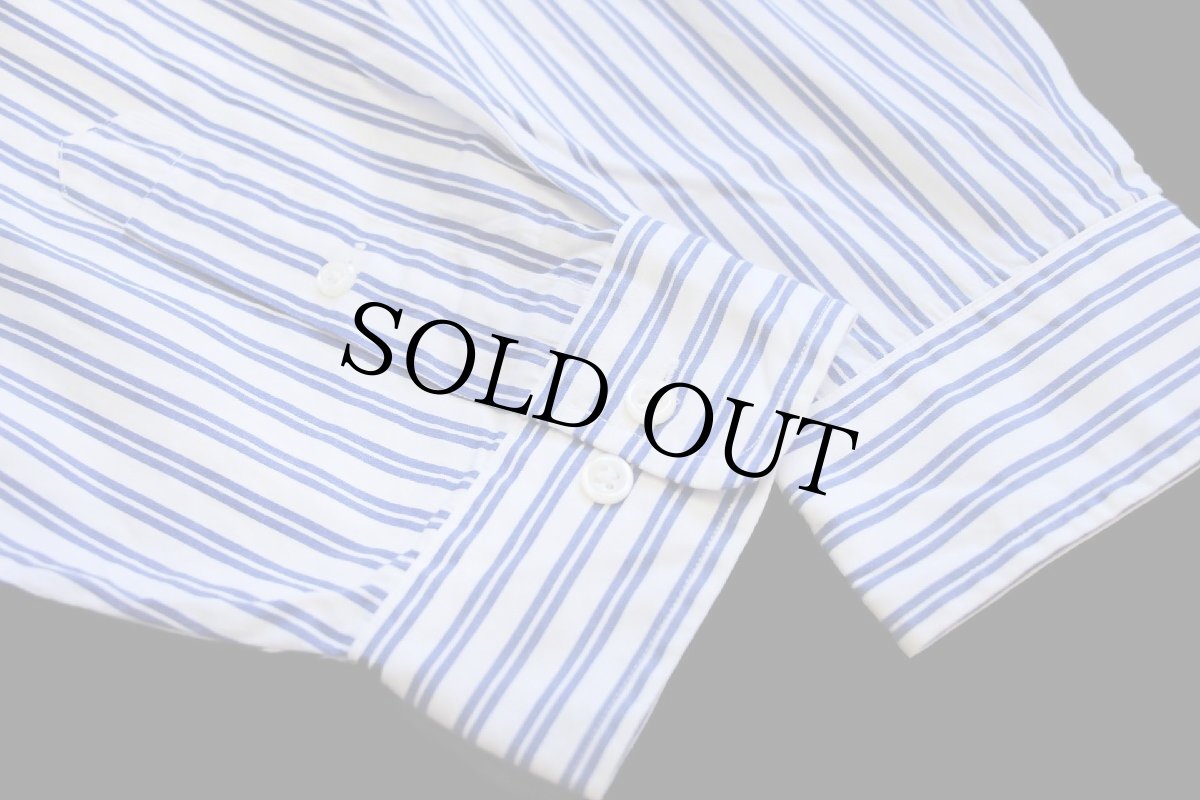 画像6: 90s ラルフローレン CLASSIC FIT ストライプ ボタンダウン コットンシャツ 白×青 17.5 (6)