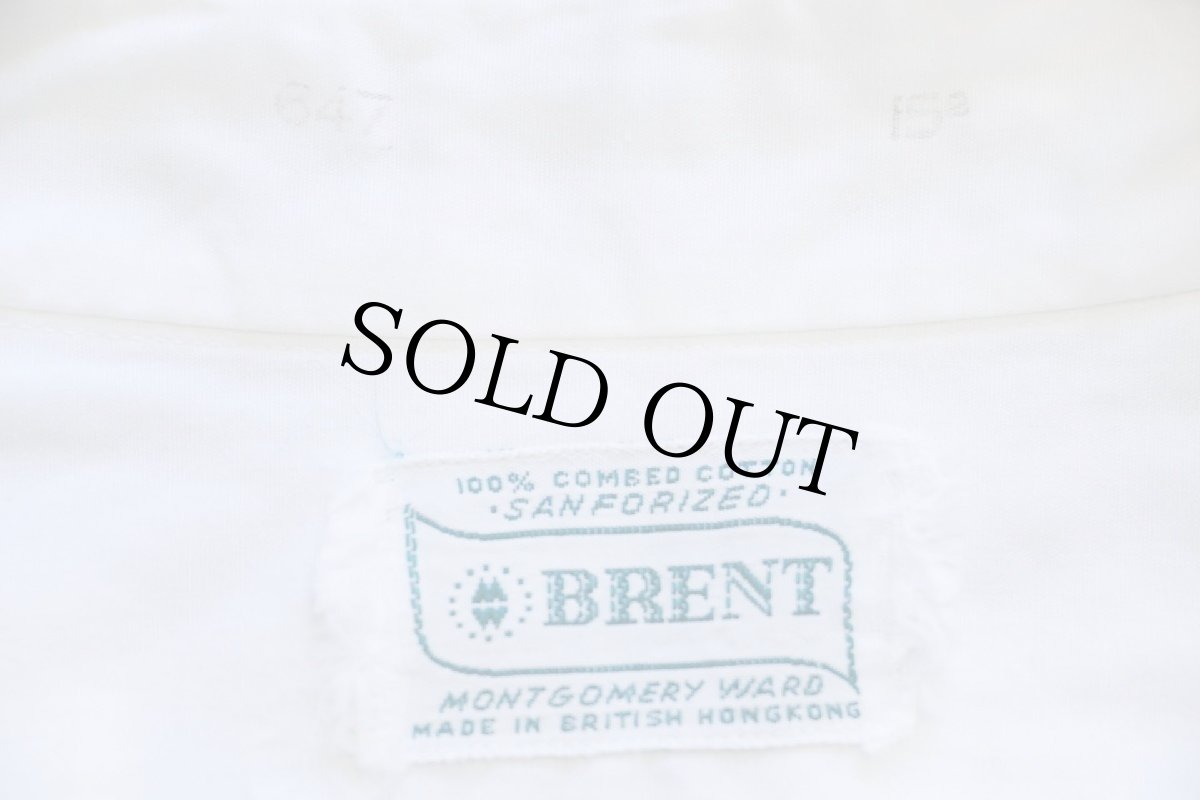 画像4: 60s MONTGOMERY WARD BRENT 半袖 コットンシャツ 白 15 (4)