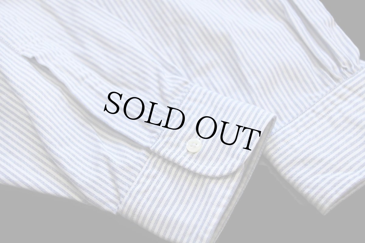 画像5: 90s USA製 Brooks Brothersブルックスブラザーズ ストライプ ボタンダウン オックスフォード スーピマ コットンシャツ サックス×白 16.5 (5)