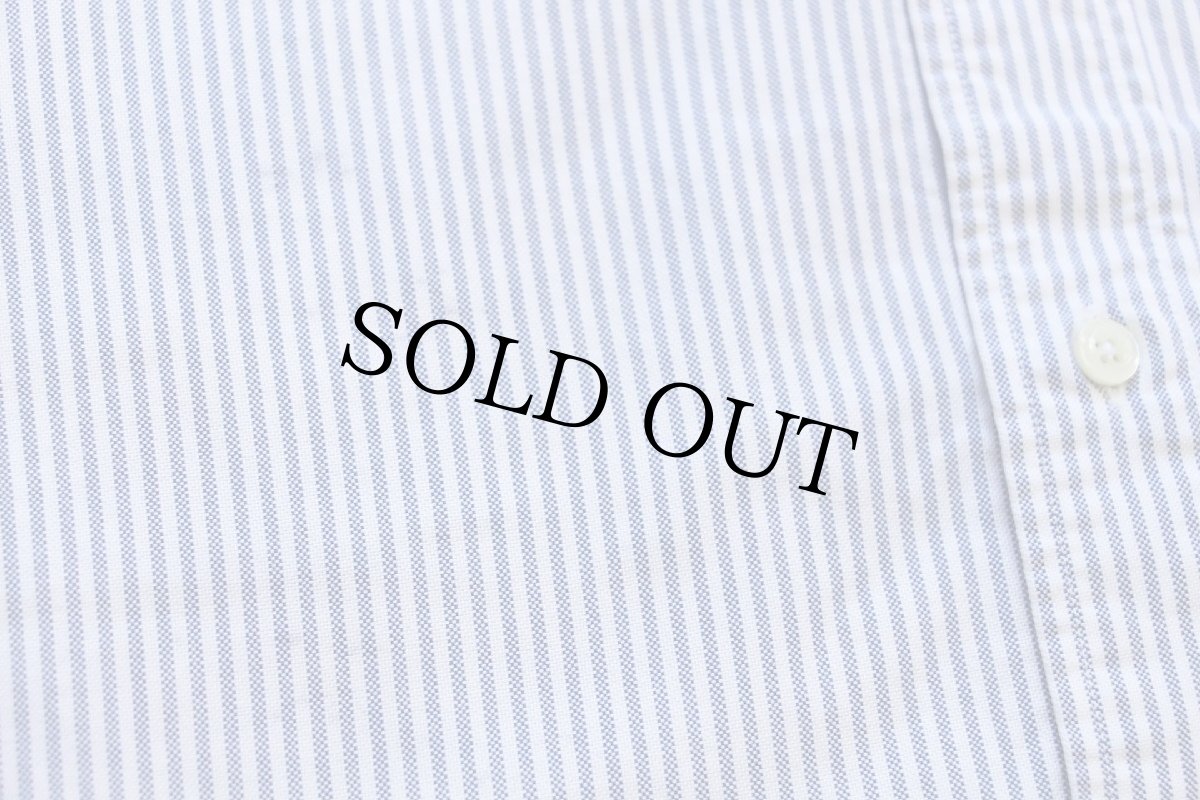 画像6: 90s USA製 Brooks Brothersブルックスブラザーズ ストライプ ボタンダウン オックスフォード スーピマ コットンシャツ サックス×白 16.5 (6)