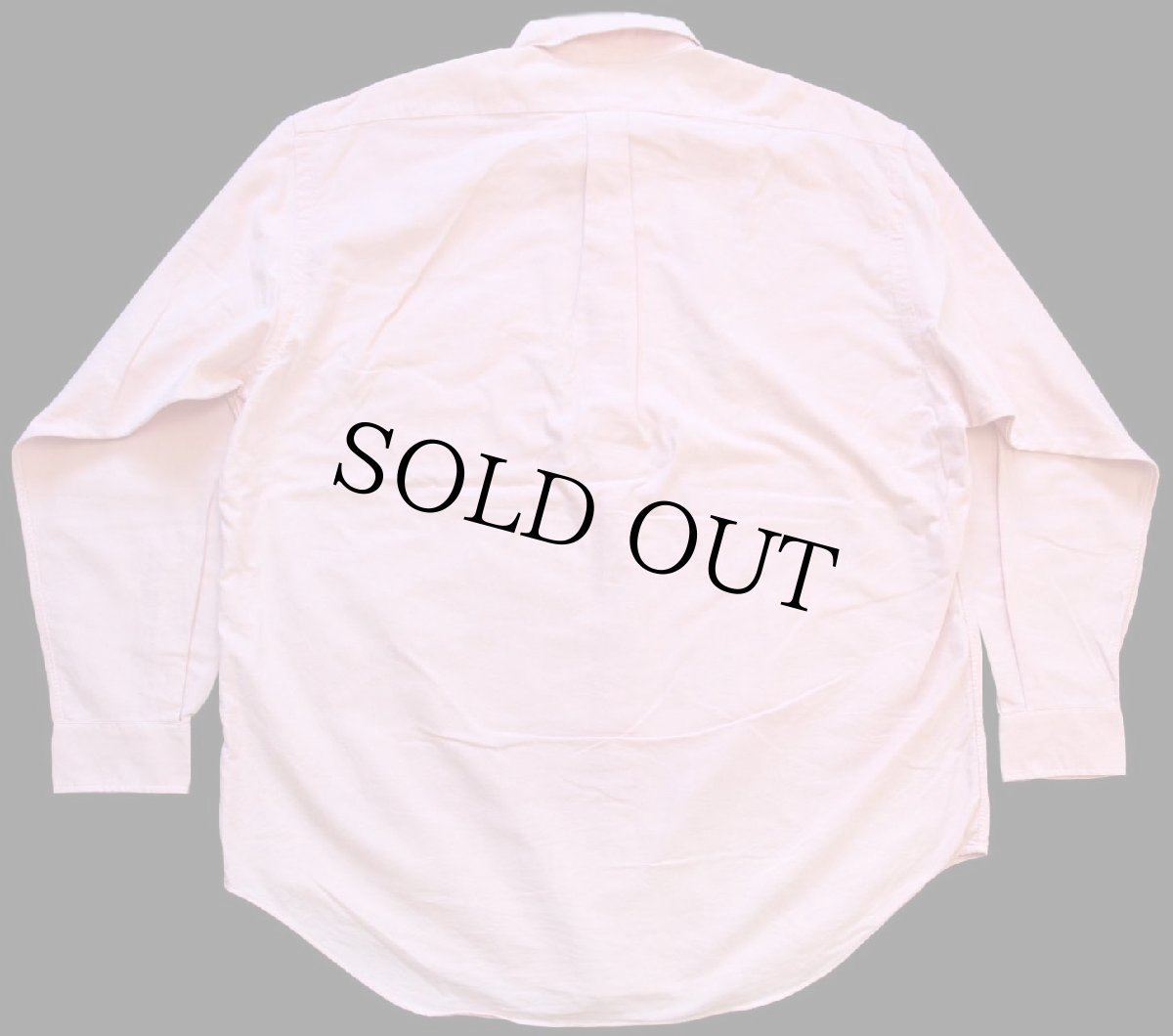 画像2: 00s ラルフローレン BIG SHIRT ワンポイント ポケット付き ボタンダウン オックスフォード コットンシャツ ピンク L (2)