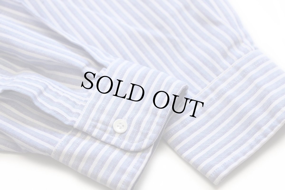 画像6: 90s USA製 L.L.Bean マルチストライプ ボタンダウン オックスフォード コットンシャツ 15.5 (6)