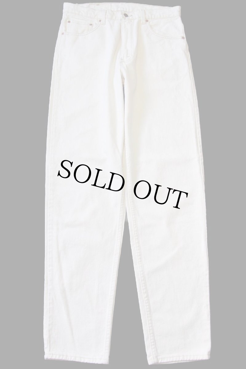 画像2: 90s USA製 Levi'sリーバイス 550 カラーデニムパンツ 生成り w34 L34 (2)