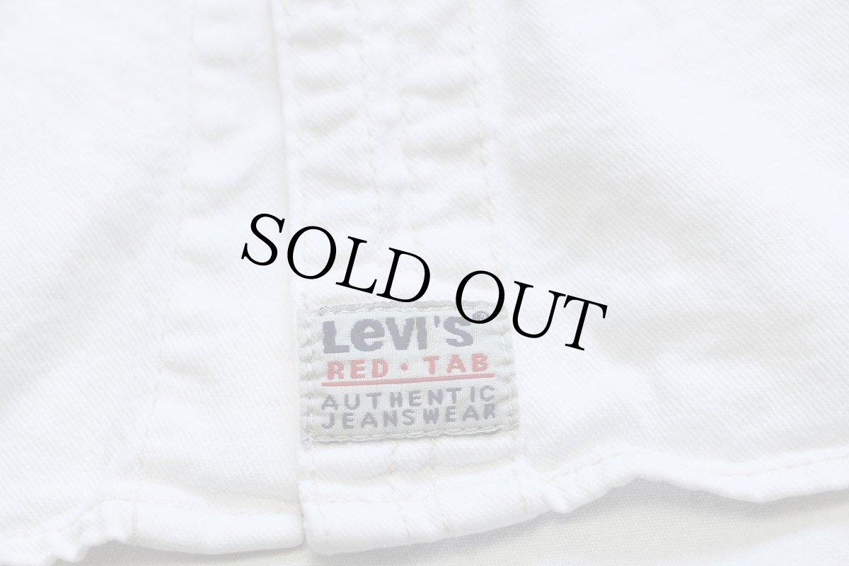 画像6: 90s Levi'sリーバイス カラーデニムシャツ 生成り L★02 (6)