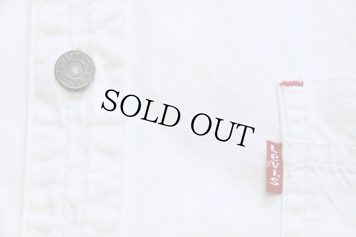 画像5: 90s Levi'sリーバイス カラーデニムシャツ 生成り L★02 (5)