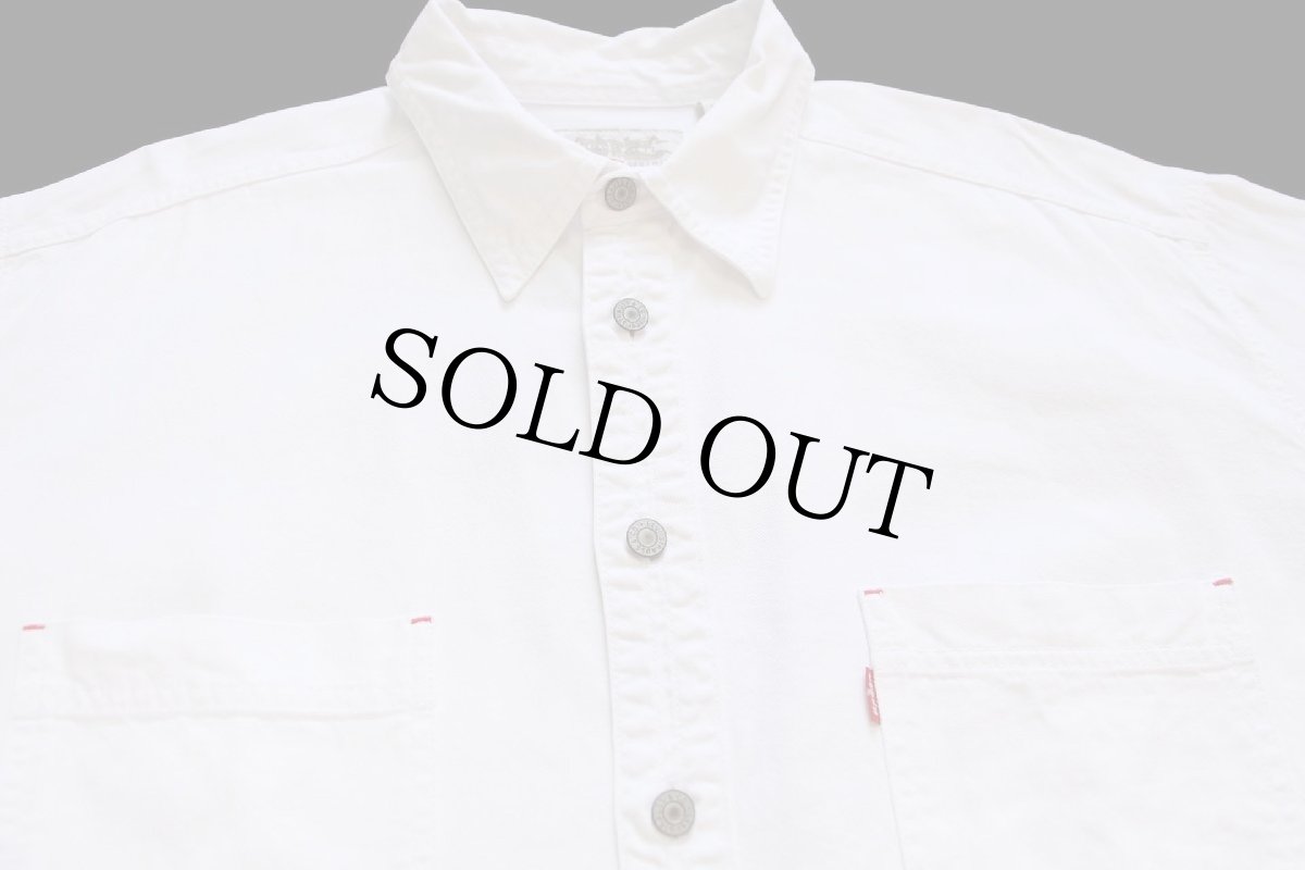 画像3: 90s Levi'sリーバイス ホワイト デニムシャツ XL★04 (3)