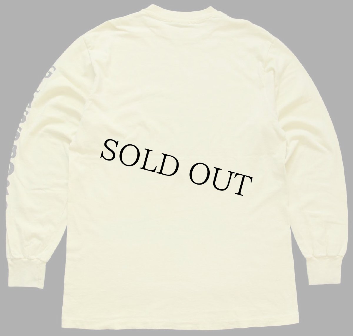 画像2: 80s USA製 Hanes Senior Farewell Week Glassboro State College 胸&袖プリント コットン 長袖Tシャツ 薄黄 L (2)