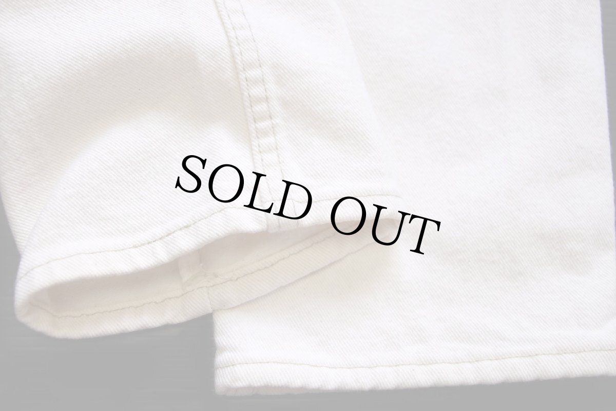 画像8: 90s USA製 Levi'sリーバイス 550 カラーデニムパンツ 生成り w34 L34 (8)