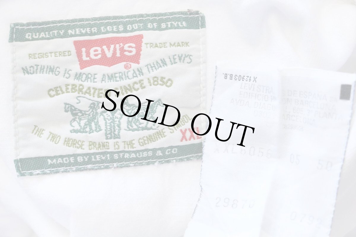 画像4: 90s Levi'sリーバイス ホワイトデニム ウエスタンシャツ XXL★07 特大 (4)