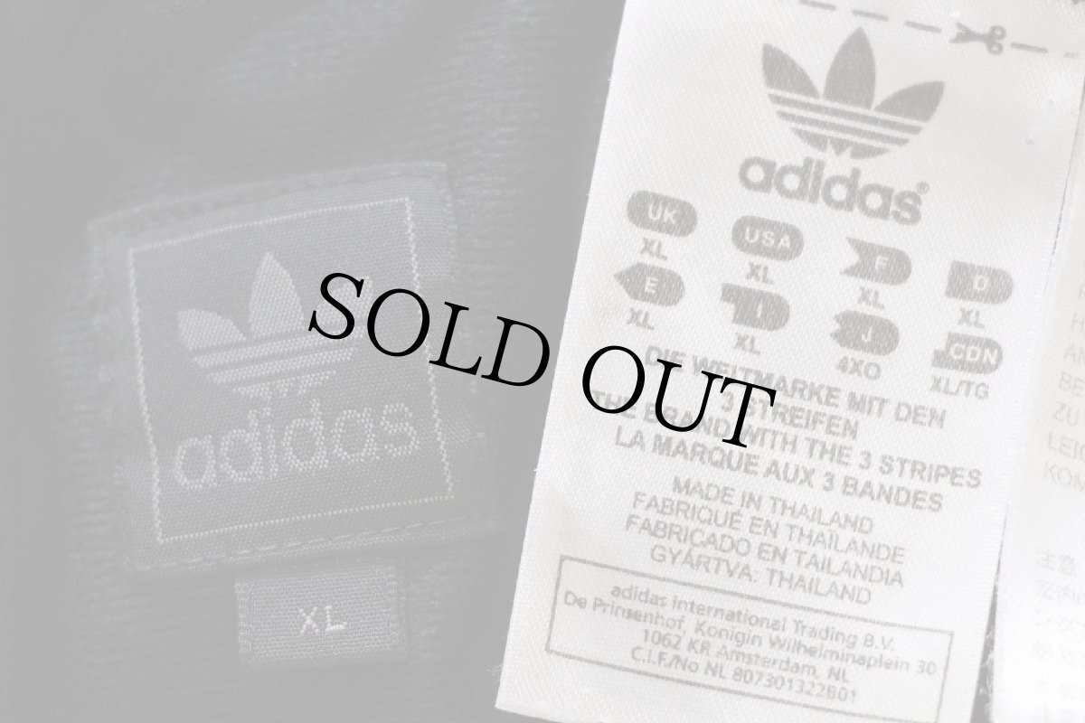 画像4: 00s adidasアディダス トレフォイル ロゴ刺繍 トラックジャケット 黒×金 XL★ジャージ (4)