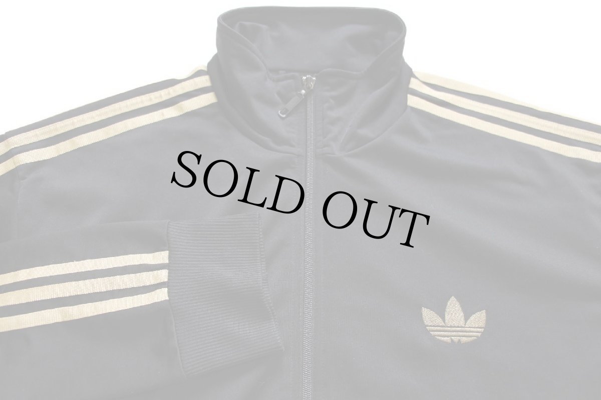 画像3: 00s adidasアディダス トレフォイル ロゴ刺繍 トラックジャケット 黒×金 XL★ジャージ (3)