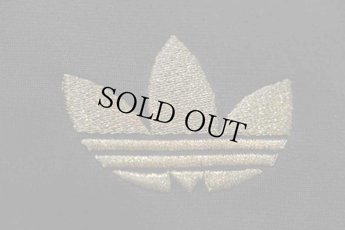 画像5: 00s adidasアディダス トレフォイル ロゴ刺繍 トラックジャケット 黒×金 XL★ジャージ (5)