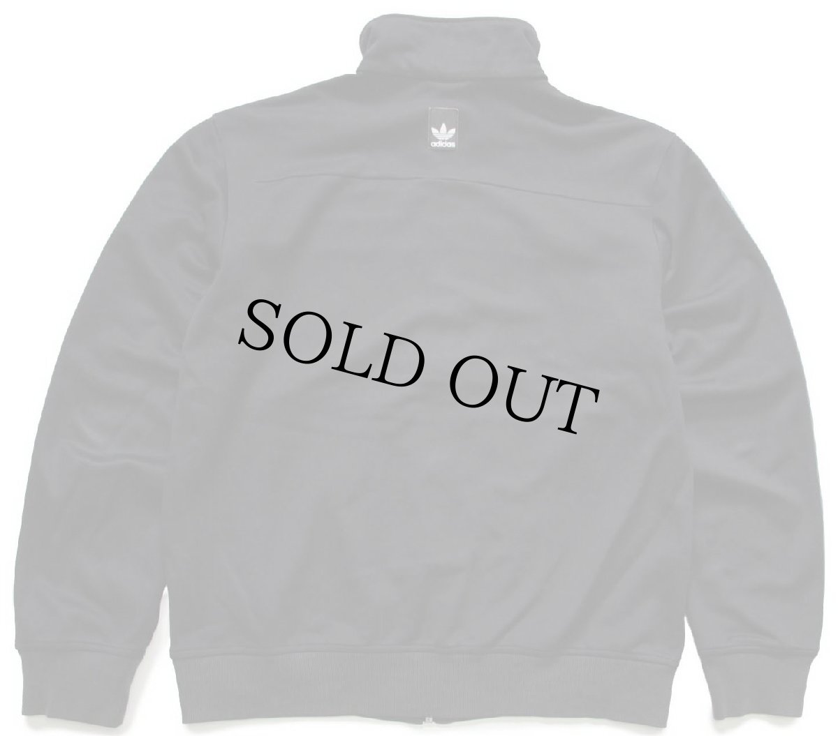 画像2: adidasアディダス トレフォイル Vespa ロゴ刺繍 ハイネック トラックジャケット 黒×グレー L★ジャージ (2)