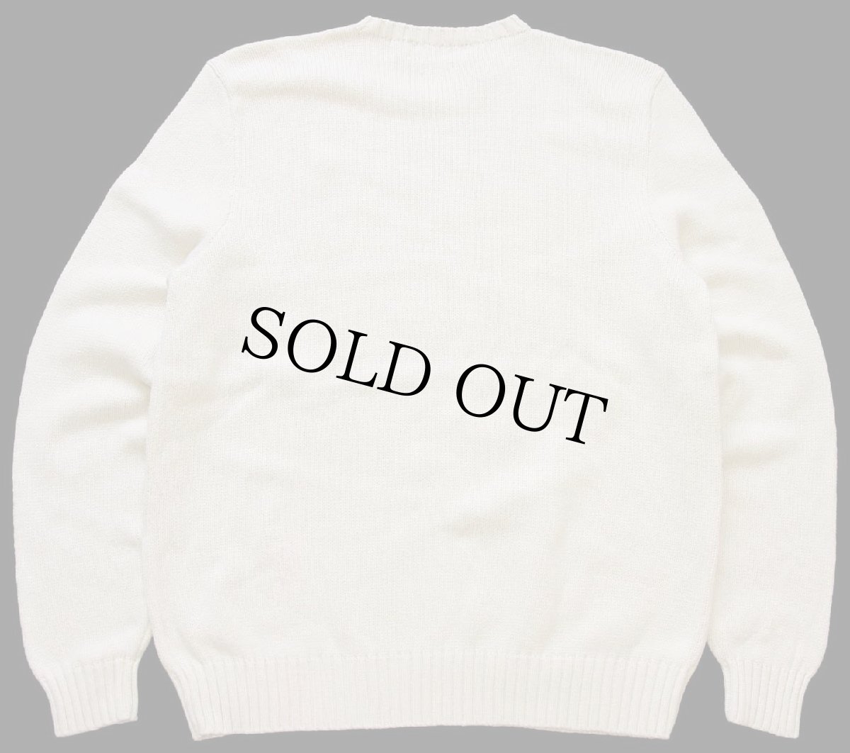 画像2: 90s ポロ ラルフローレン ワンポイント コットンニット セーター アイボリー L (2)