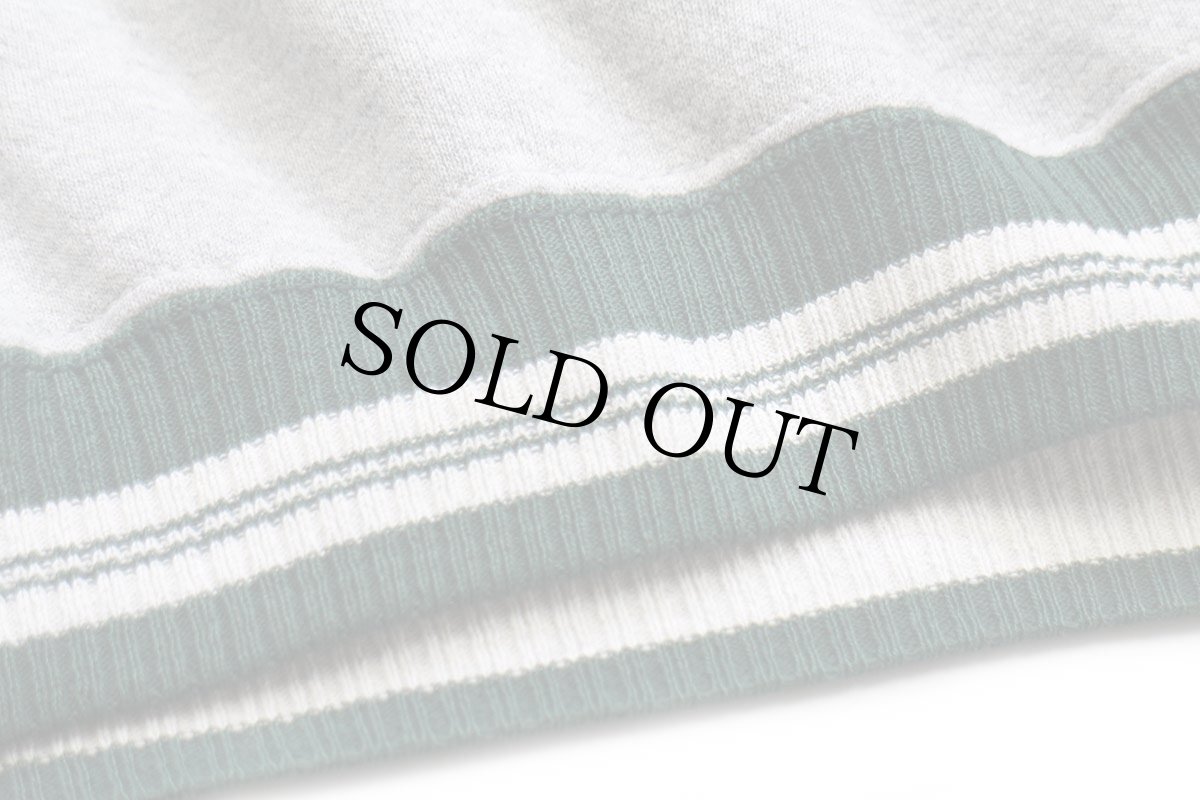 画像5: 90s USA製 MICHAEL BOLTON 刺繍 リブライン スウェット 杢グレー XL (5)