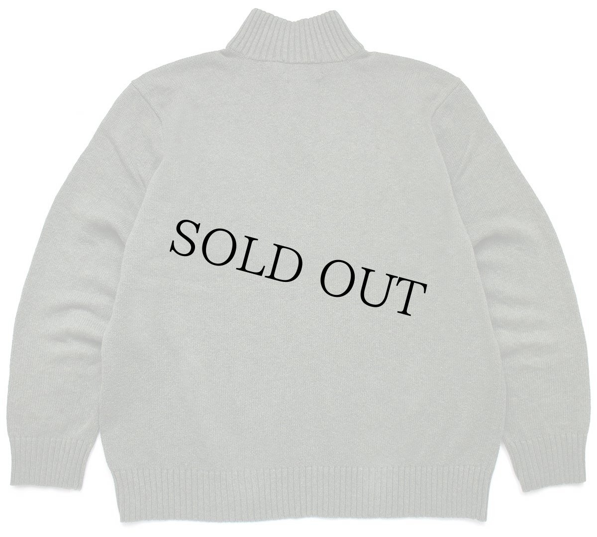 画像2: 00s ポロ ラルフローレン ワンポイント ハイネック ヘンリーネック コットンニット セーター 杢グリーン XL (2)