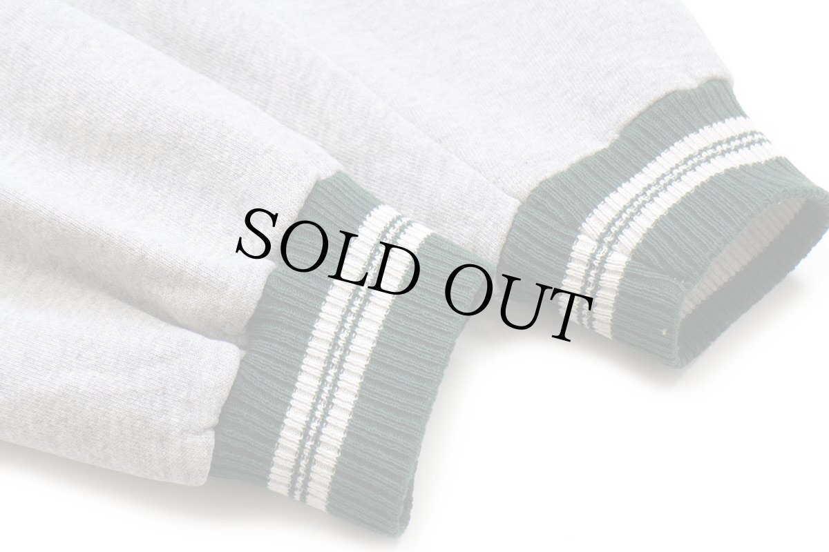 画像6: 90s USA製 MICHAEL BOLTON 刺繍 リブライン スウェット 杢グレー XL (6)