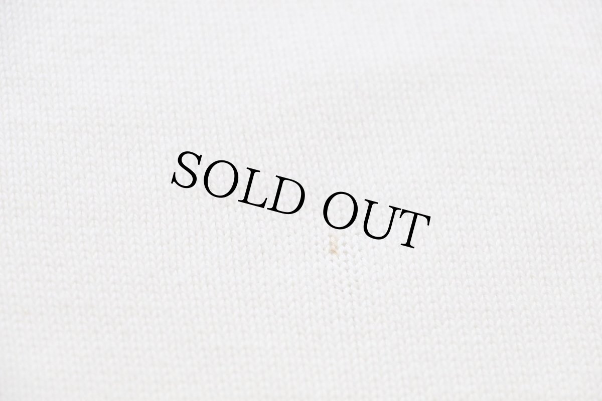 画像8: スコットランド製 BALLANTYNE 無地 Sea Island Cotton コットンニット カーディガン ナチュラル 50 (8)