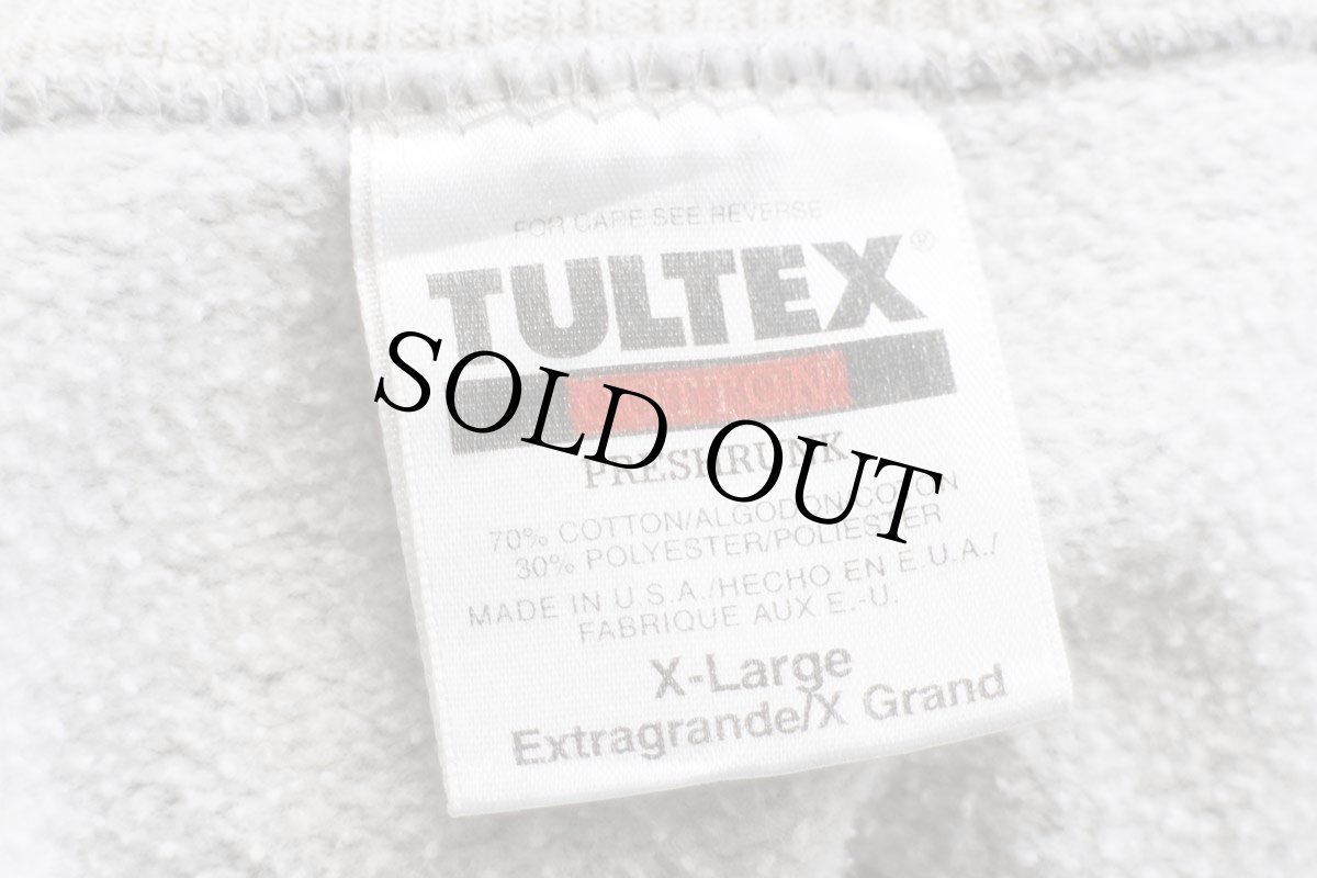 画像4: 90s USA製 MICHAEL BOLTON 刺繍 リブライン スウェット 杢グレー XL (4)