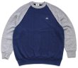 低価格 80s カナダ製 Penmans ツートン 切り替え スウェット 紺×杢 トップス