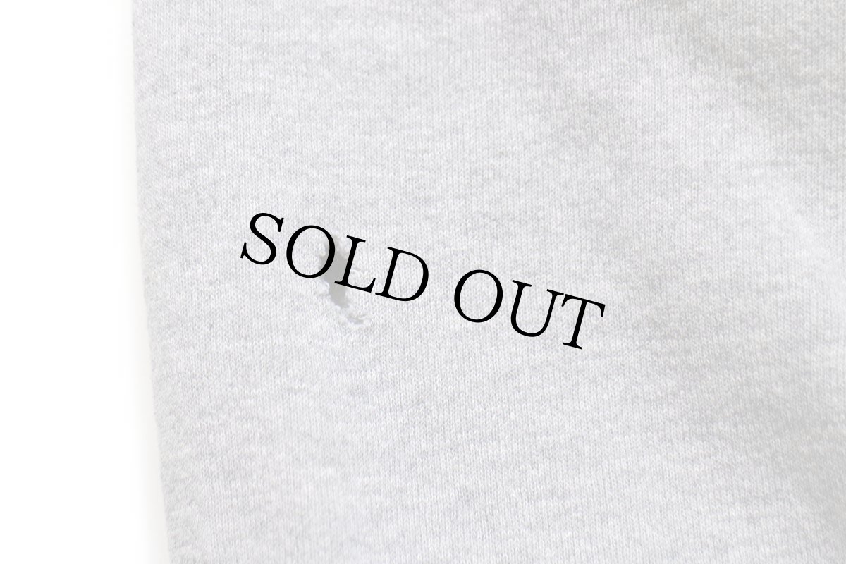 画像7: 90s USA製 MICHAEL BOLTON 刺繍 リブライン スウェット 杢グレー XL (7)