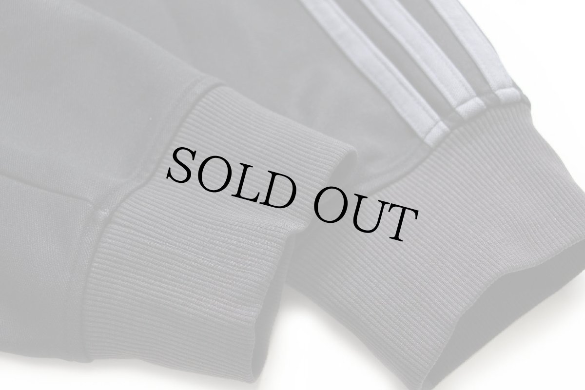 画像7: adidasアディダス トレフォイル Vespa ロゴ刺繍 ハイネック トラックジャケット 黒×グレー L★ジャージ (7)