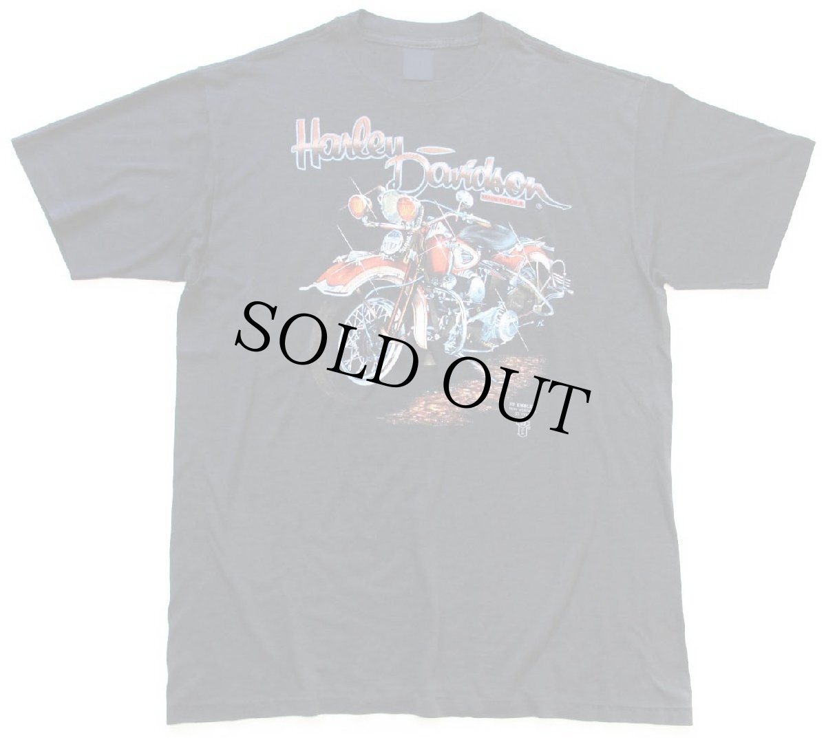 画像2: 80s USA製 3D EMBLEM HARLEY-DAVIDSON ハーレー ダビッドソン Tシャツ 黒 XL (2)