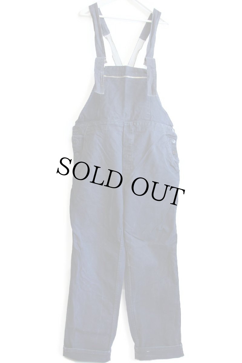 画像2: 80s ファイヤーマン PYROVATEX オーバーオール ナス紺 54 (2)