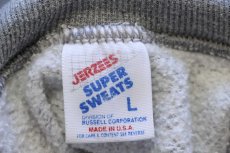 画像5: 90s USA製 JERZEES 無地 タートルネック スウェット 杢グレー L★ブランク (5)