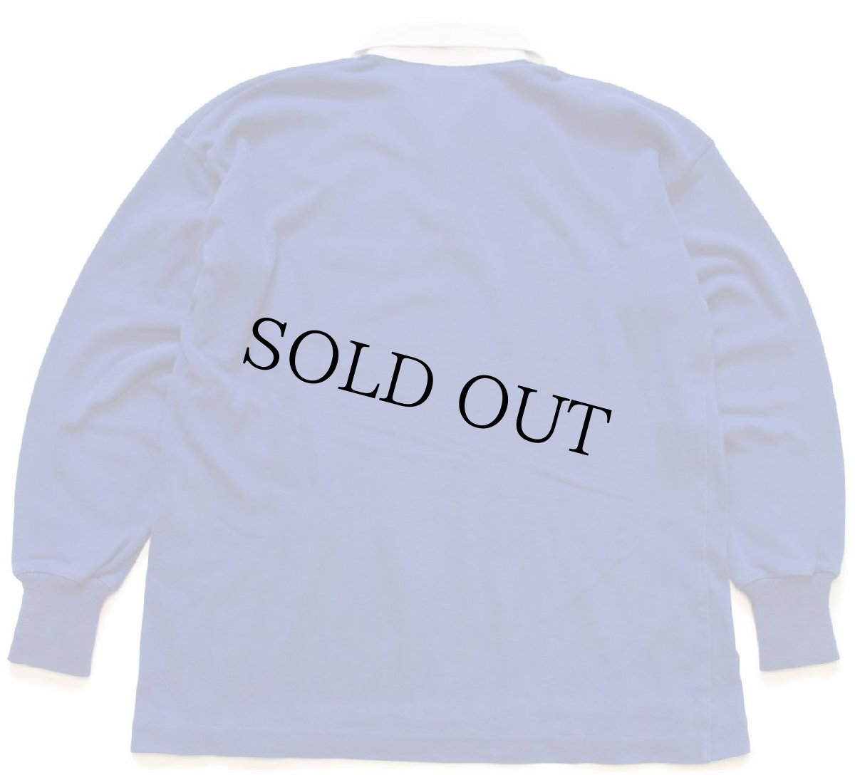 画像2: 90s ニュージーランド製 CANTERBURYカンタベリー Alpine 刺繍 ラガーシャツ 青 L (2)