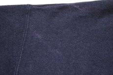 画像7: 90s USA製 Leeリー 無地 ヘンリーネック スウェット ナス紺 L★ブランク (7)