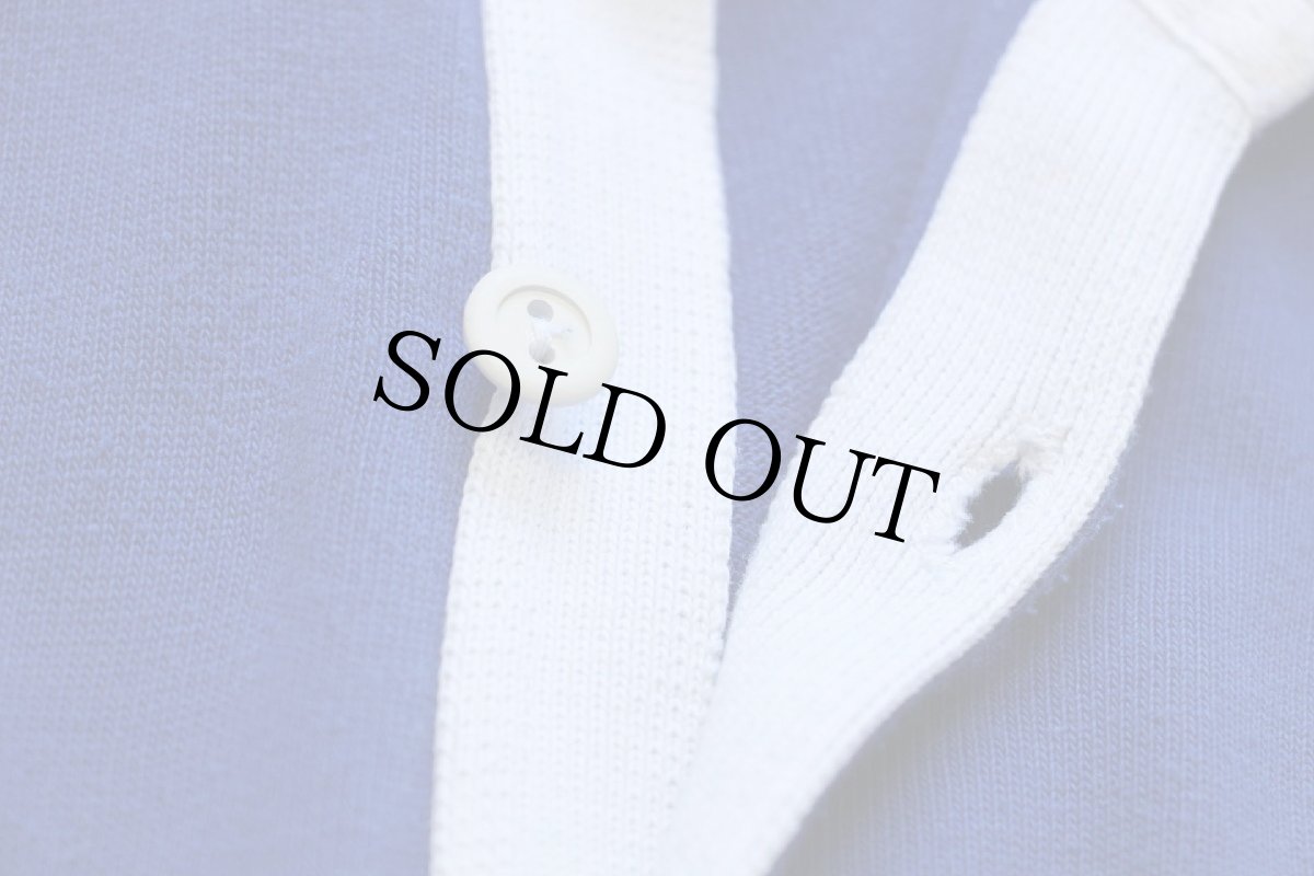 画像5: 90s ニュージーランド製 CANTERBURYカンタベリー Alpine 刺繍 ラガーシャツ 青 L (5)