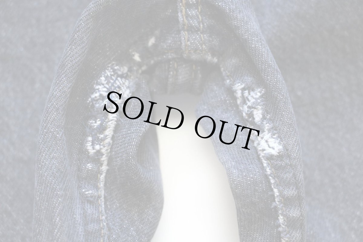 画像8: 80s 英国製 Levi'sリーバイス 501 先染め ブラック デニムパンツ w33★ユーロ (8)