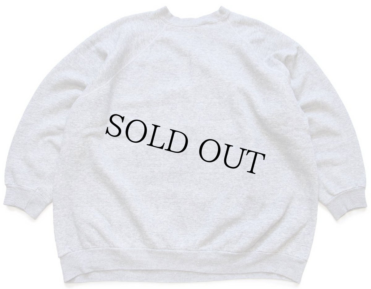 画像2: 80s スヌーピー ウッドストック UNIVERSITY BUFFALO RAH ひび割れプリント スウェット 杢グレー (2)