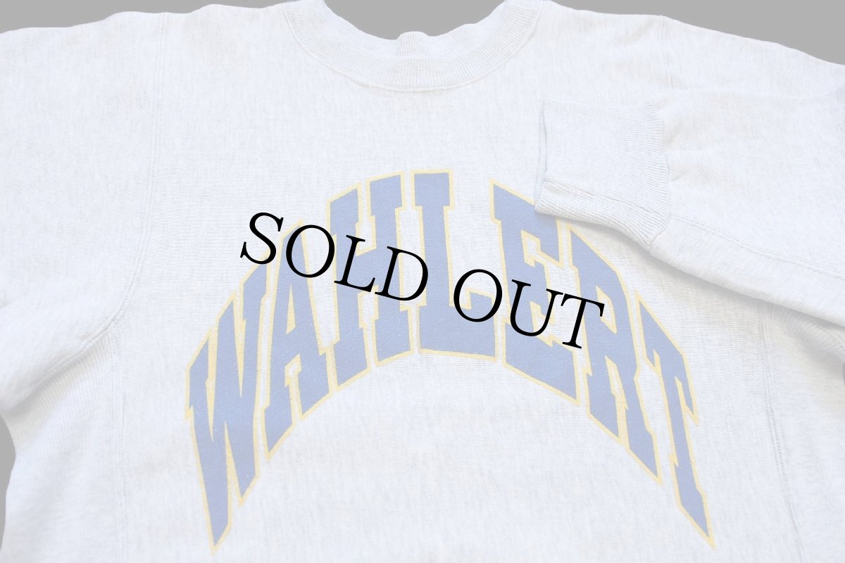 画像3: 90s USA製 Kellsport WAHLERT リバースウィーブ スウェット 杢グレー M (3)