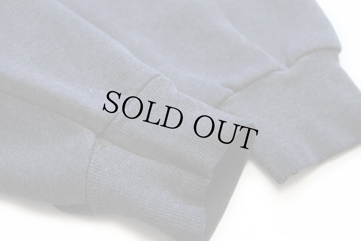 画像6: 80s USA製 adidasアディダス トレフォイル ビッグロゴ ひび割れプリント スウェット 黒 フェード (6)