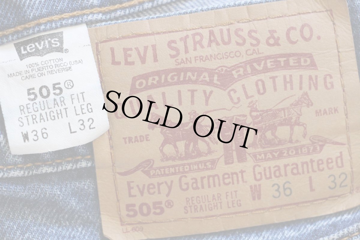 画像6: 90s Levi'sリーバイス 505 デニムパンツ ヒゲ w36 L32★143 (6)