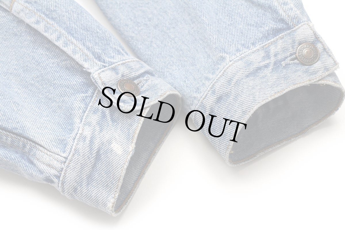 画像8: 80s イタリア製 Levi'sリーバイス 70503 ダメージ デニムジャケット 4ポケット XL★B ユーロ (8)