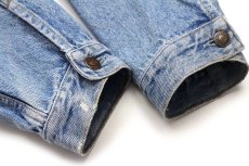 画像8: 80s イタリア製 Levi'sリーバイス 70503 ダメージ デニムジャケット 4ポケット XL★B ユーロ (8)