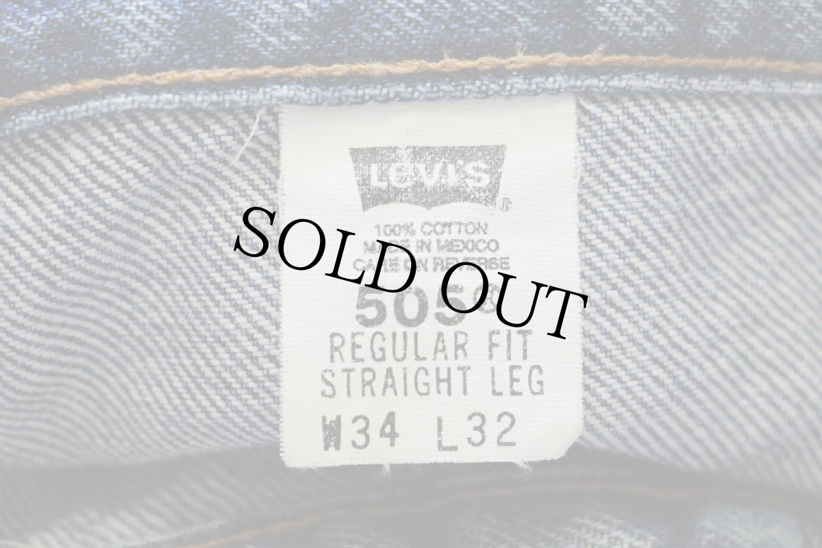画像6: 00s メキシコ製 Levi'sリーバイス 505 デニムパンツ w34 L32★145 (6)