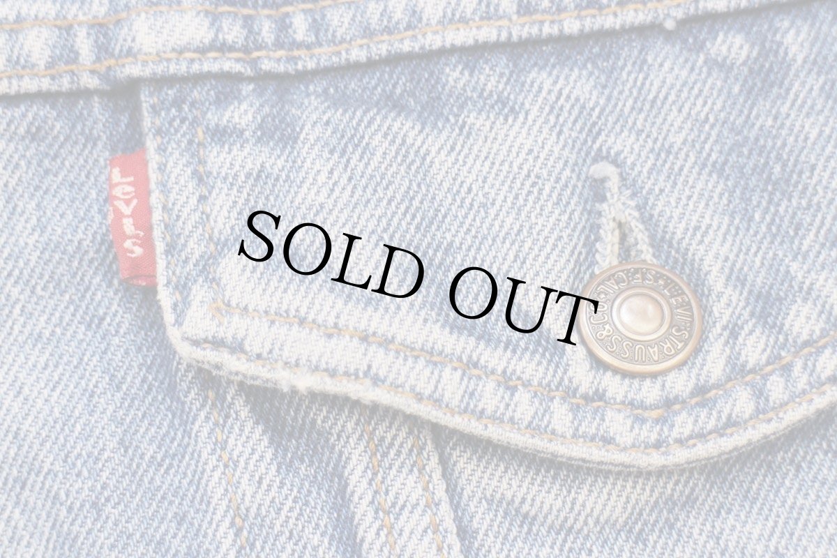 画像6: 80s イタリア製 Levi'sリーバイス 70503 ダメージ デニムジャケット 4ポケット XL★B ユーロ (6)