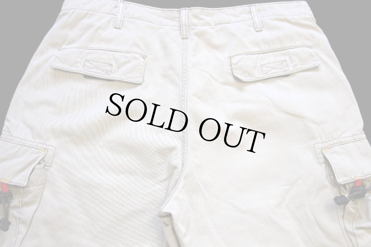 画像5: 00s メキシコ製 POLO JEANSポロ ジーンズ ラルフローレン コットン カーゴパンツ グレーベージュ w37 (5)