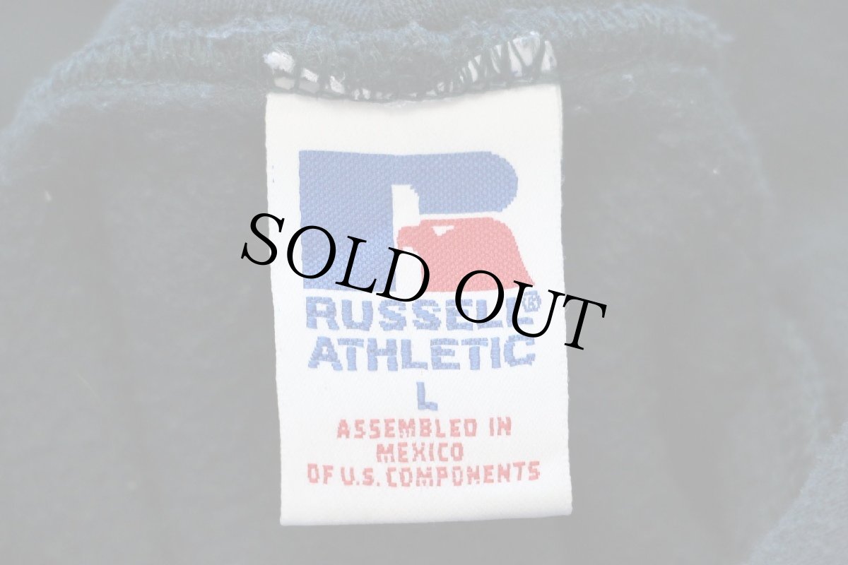 画像5: 90s メキシコ製 RUSSELLラッセル 無地 スウェットパーカー 深緑 L★フーディー ブランク (5)