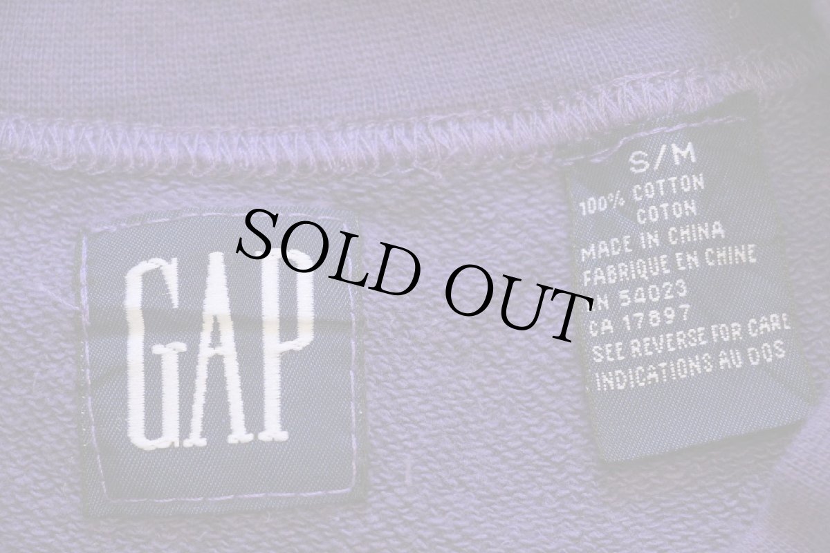 画像4: 90s GAPギャップ World Classic Sport 1969 コットン スウェット 紫 (4)