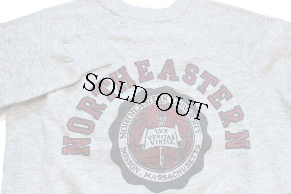 画像3: 80s USA製 NORTHEASTERN スウェット 杢グレー (3)