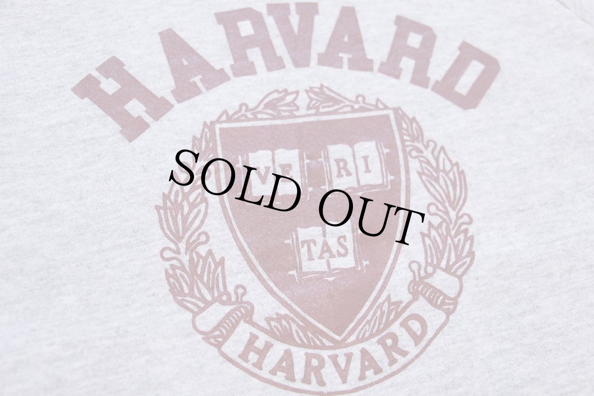 画像4: 80s USA製 HARVARD スウェット 杢グレー L (4)