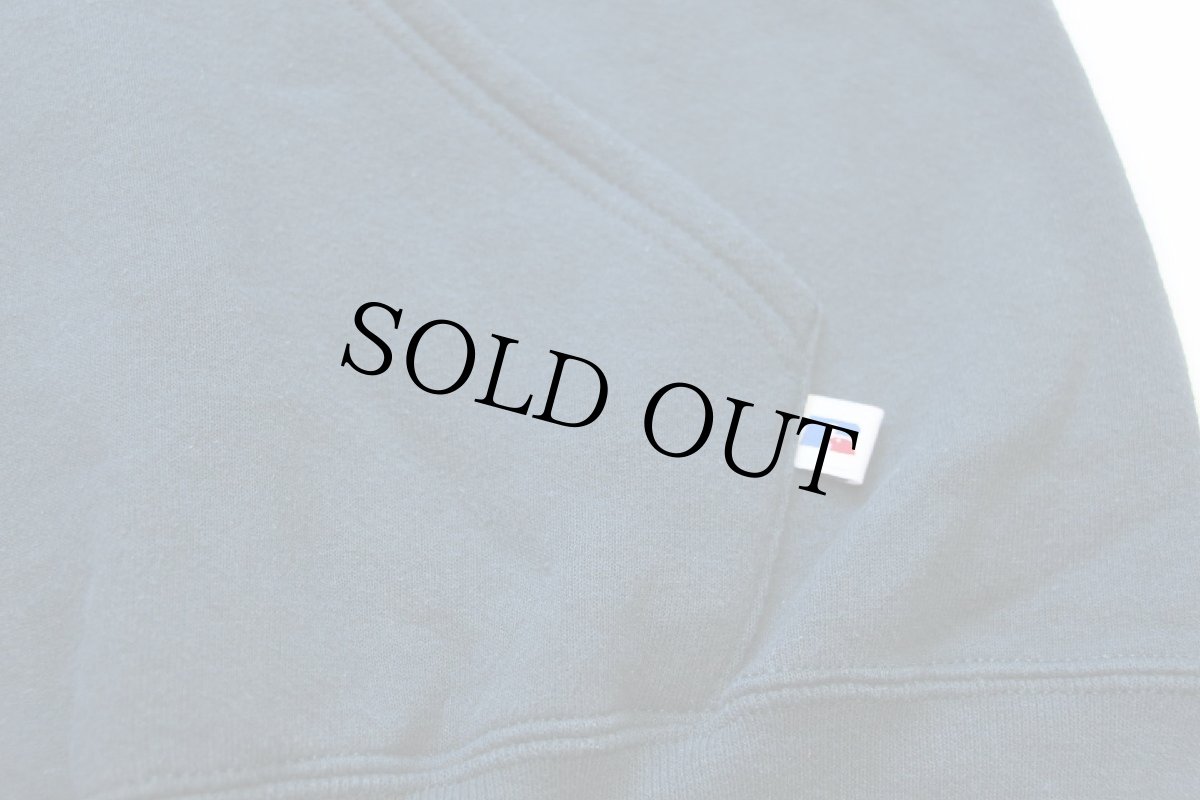 画像4: 90s メキシコ製 RUSSELLラッセル 無地 スウェットパーカー 深緑 L★フーディー ブランク (4)